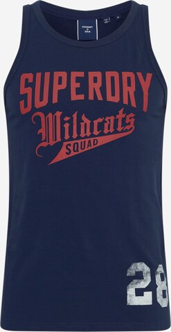 Tricou de la Superdry pe albastru: față