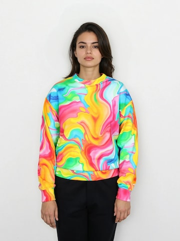 salzhaut Sweatshirt 'Betüdeln' in Gemengde kleuren: voorkant