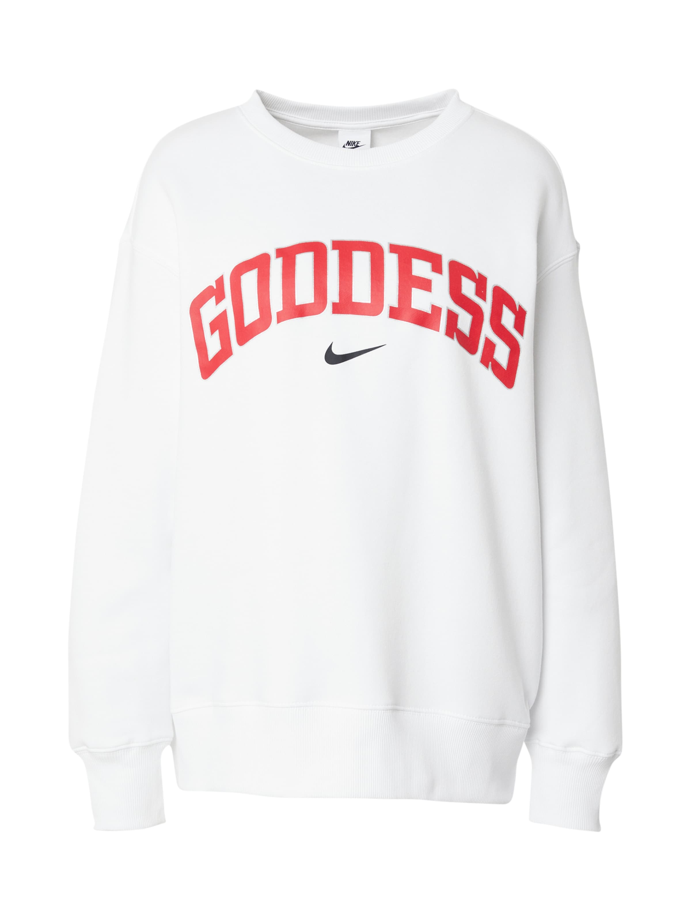 Nike Sportswear Mikina 'PHNX FLC' - červená / stříbrná / bílá, Produkt