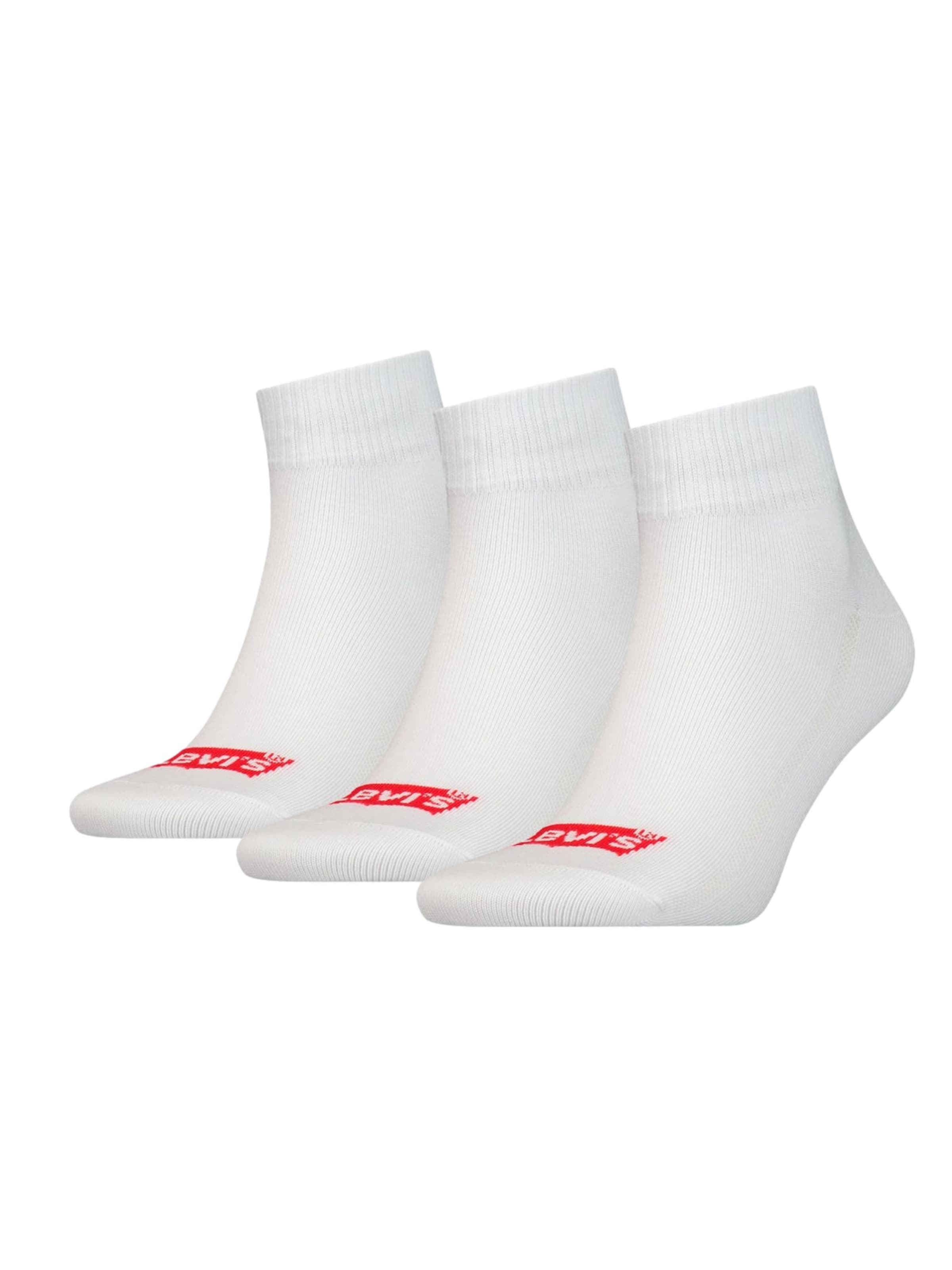 LEVI'S ® Chaussettes en rouge / blanc, Vue avec produit
