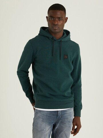 CHASIN' Sweatshirt 'Harper' in Groen: voorkant