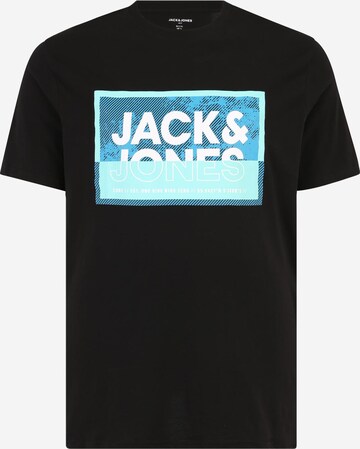 Jack & Jones Plus Shirt 'JCOLOGAN' in Zwart: voorkant