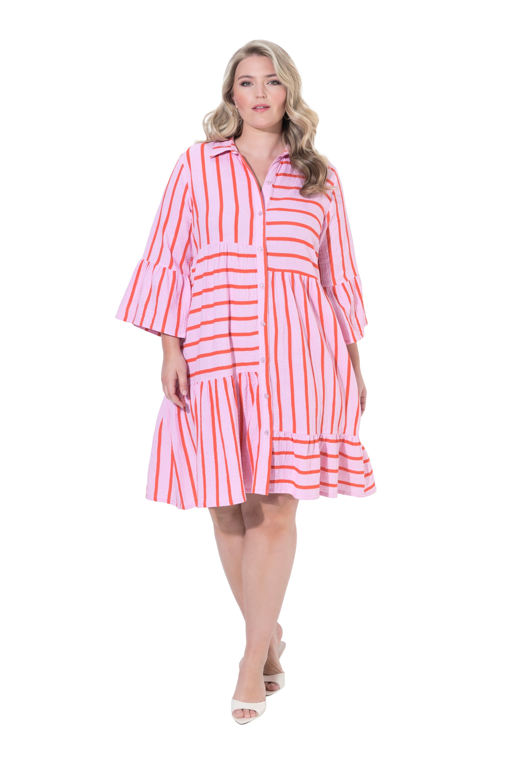 MIAMODA Dress in Pink: front