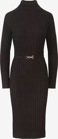 APART Knitted dress in Black: front