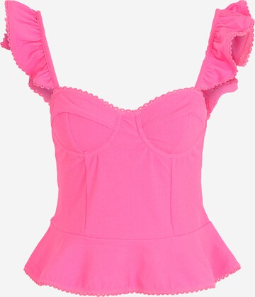 Top di River Island Petite in rosa: frontale