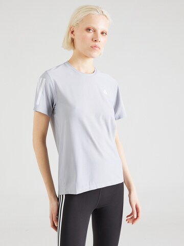 T-shirt fonctionnel 'Own The Run' ADIDAS PERFORMANCE en gris : devant