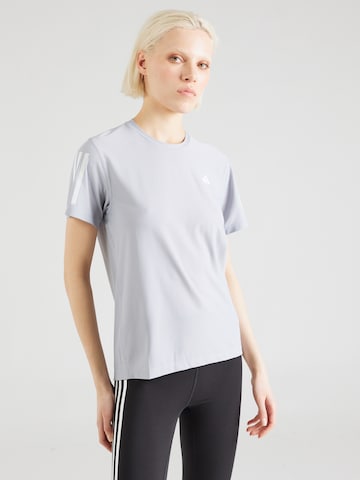 ADIDAS PERFORMANCETehnička sportska majica 'Own The Run' - siva boja: prednji dio