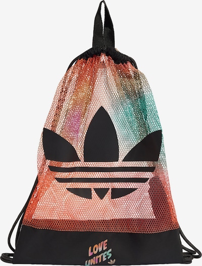 ADIDAS ORIGINALS Saco de ginásio 'Pride' em One Size em aqua / amarelo / salmão / preto, Vista do artigo