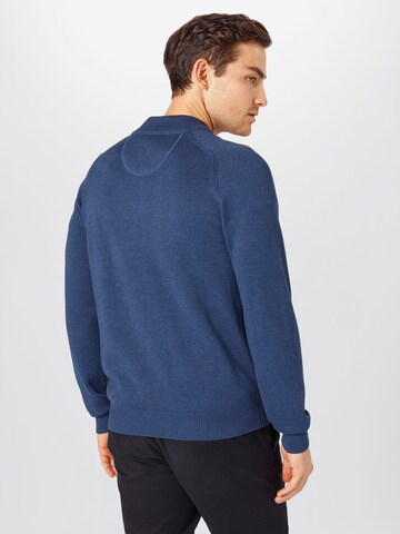 FYNCH-HATTON Regular Fit Strickjacke in Blau