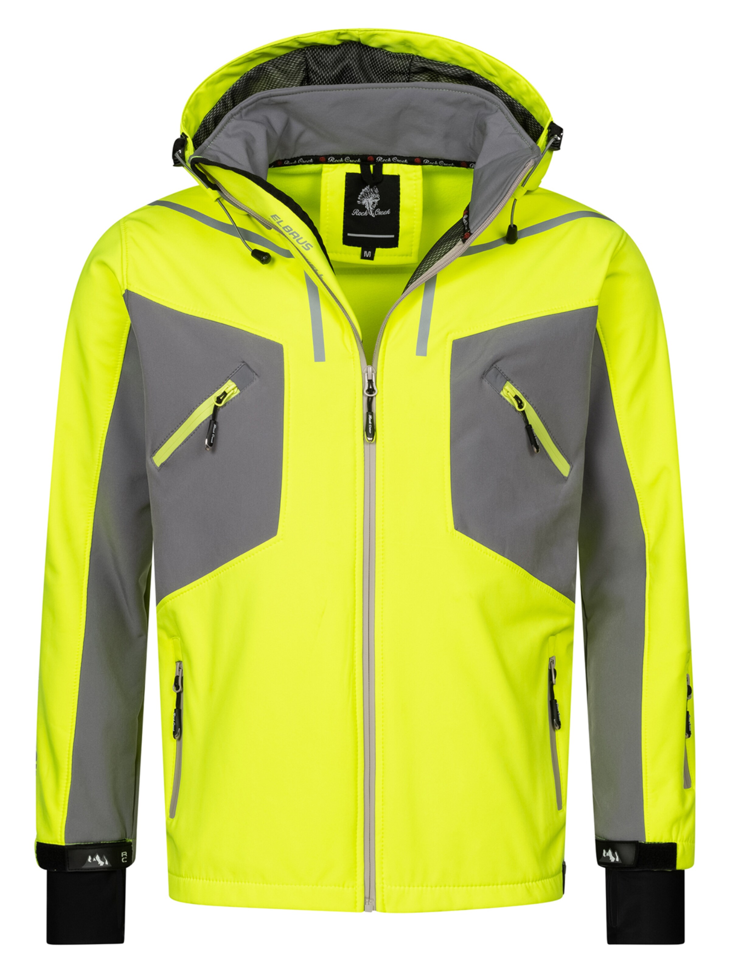 Rock Creek Outdoor jacket in Yellow: front