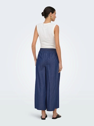 Wide Leg Jean à pince 'ONLBEA' ONLY en bleu