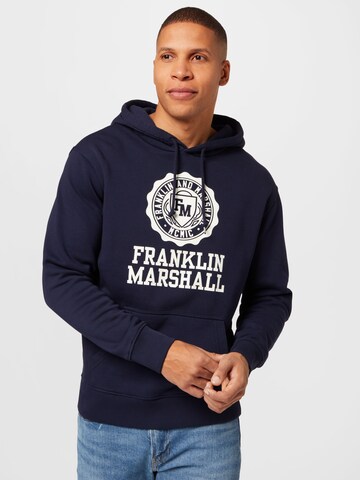 FRANKLIN & MARSHALL Sweatshirt in Blauw: voorkant