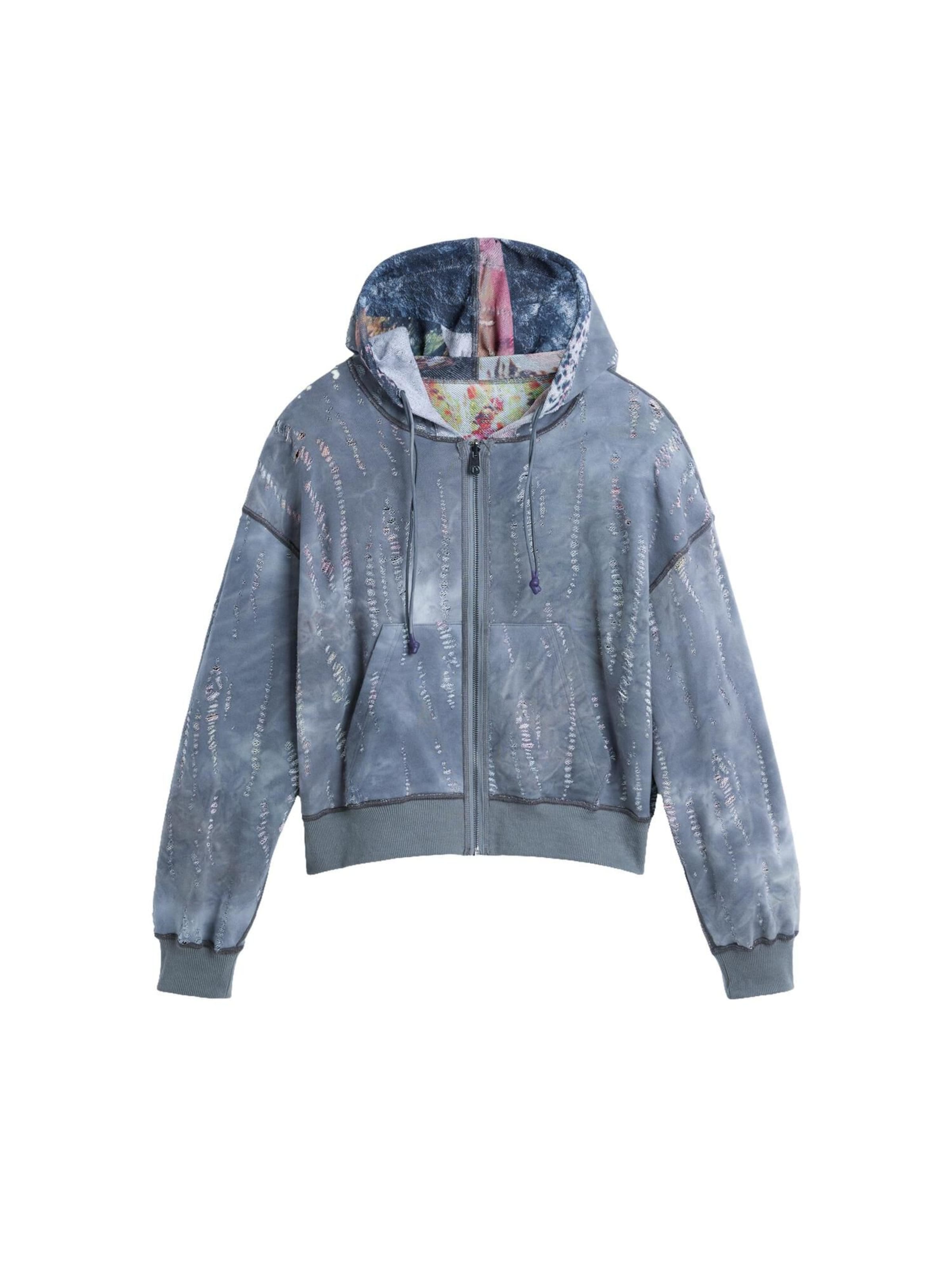 Desigual Sweatjacka i grå: framsida