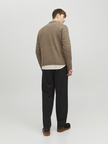 JACK & JONES Sweter 'Jack' w kolorze brązowy