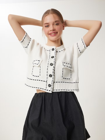 Giacchetta di Happiness İstanbul in beige: frontale