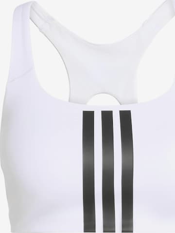 ADIDAS PERFORMANCE Sport-BH 'OPT 3S' in Weiß: Vorderseite