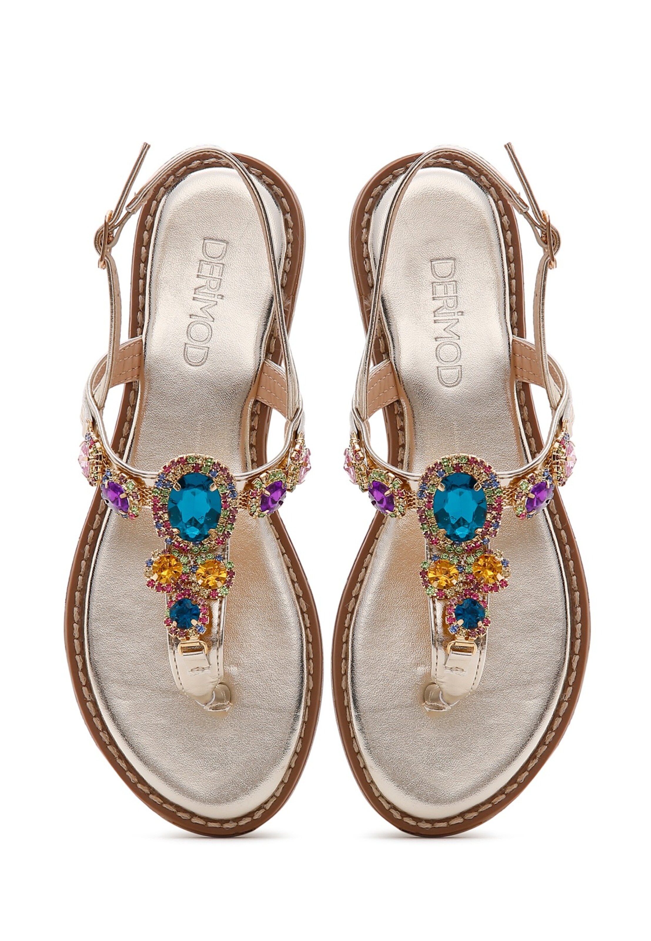 Derimod Strap Sandals in Gold