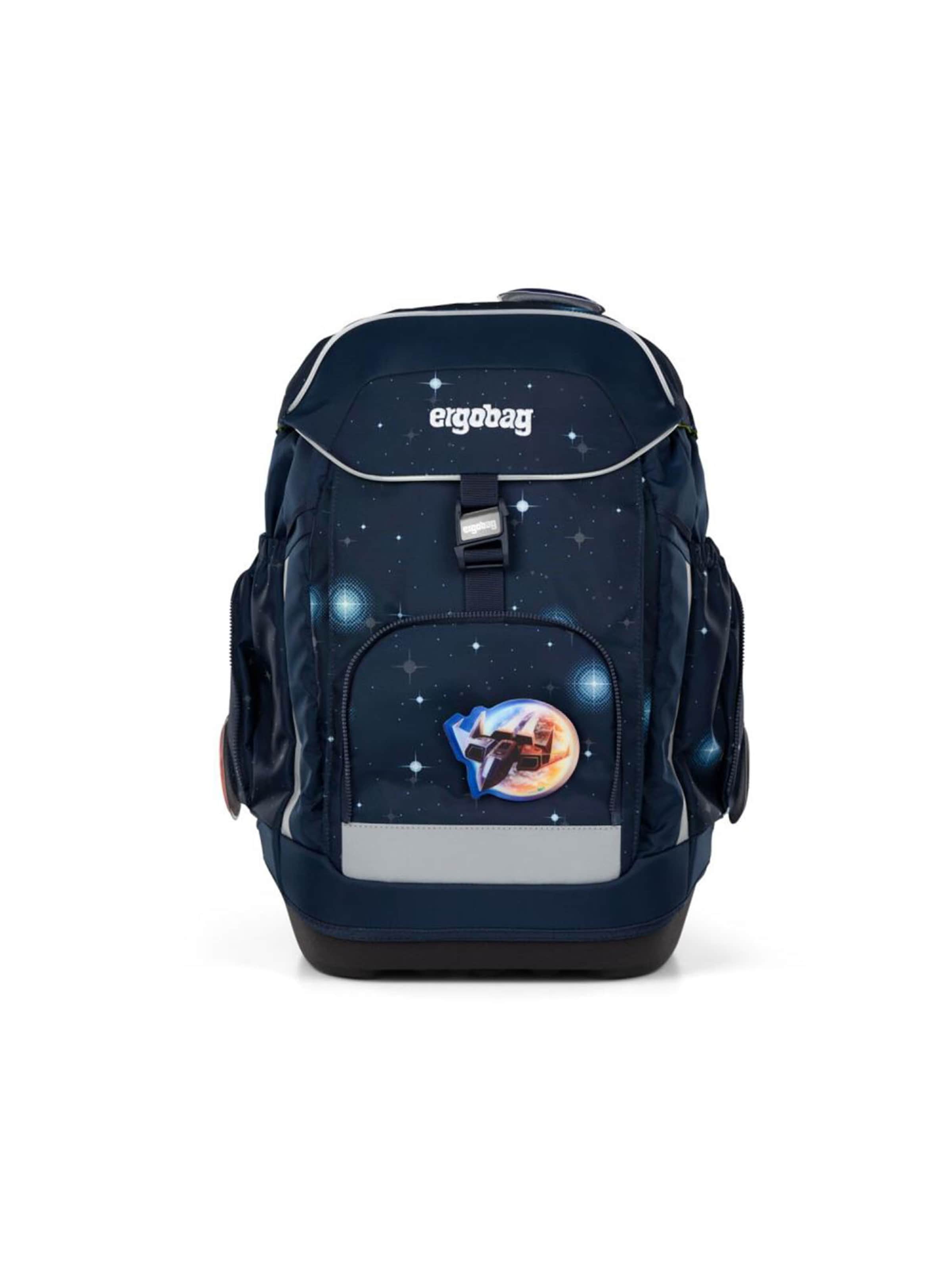 ergobag Backpack 'Maxi Schulrucksack Set 6tlg.' in Blue: front