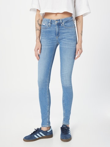 Calvin Klein Jeans - Skinny Vaquero en azul: frente