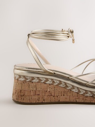 Sandales à lanières 'Forever Comfort' Next en or