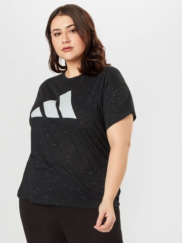 ADIDAS PERFORMANCE - Camiseta funcional 'Winners' en negro: frente