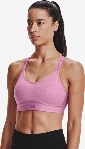 UNDER ARMOUR Bralette Sports Bra 'Infinity' in Pink: front