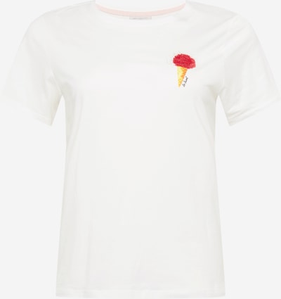 ONLY Carmakoma T-Shirt 'CARICE' in gelb / rot / weiß, Produktansicht