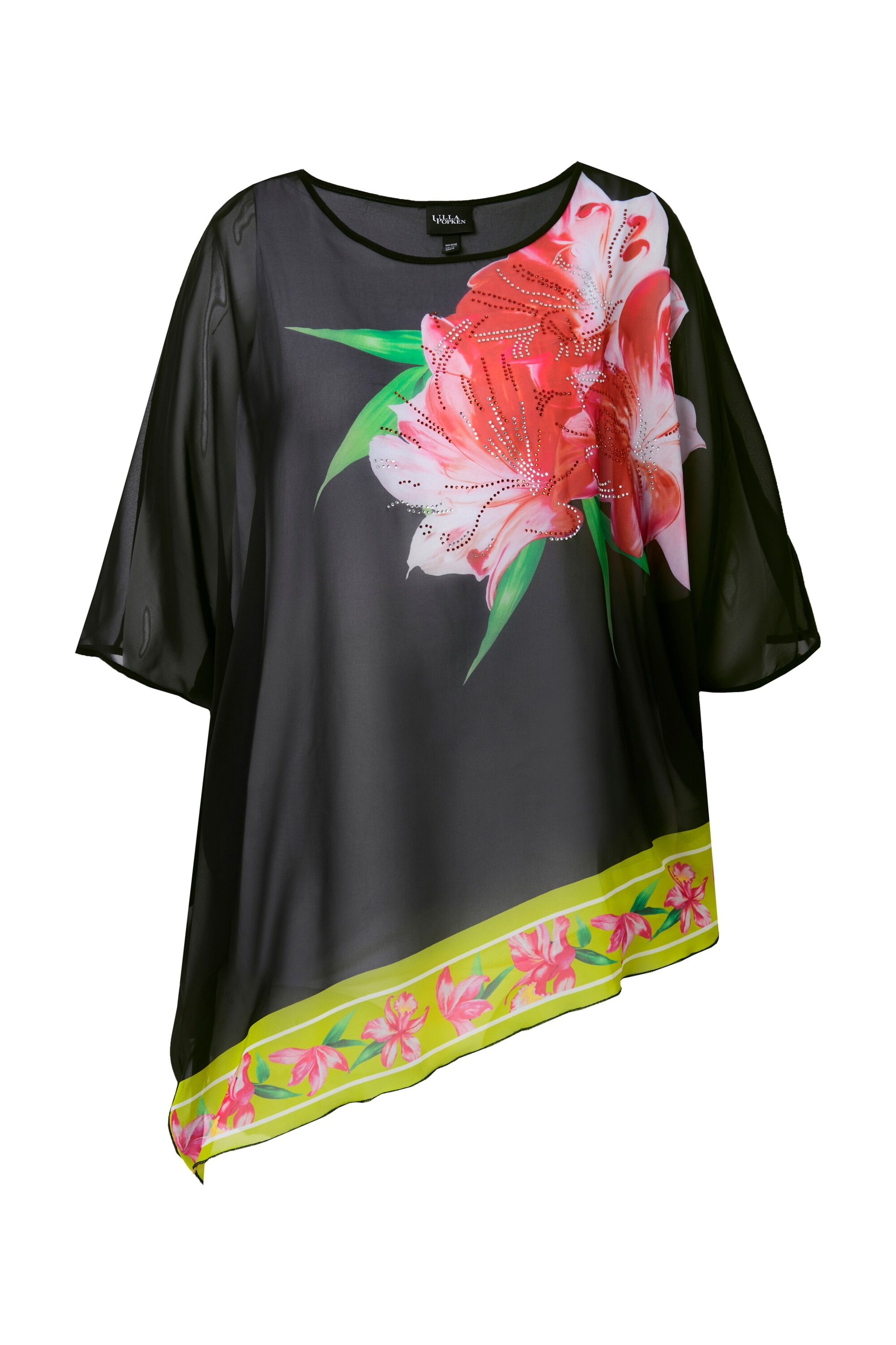 Tunique Ulla Popken en noir : devant