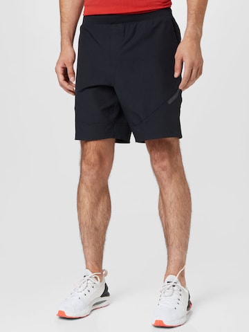 UNDER ARMOUR Regular Sportbroek 'Unstoppable' in Zwart: voorkant