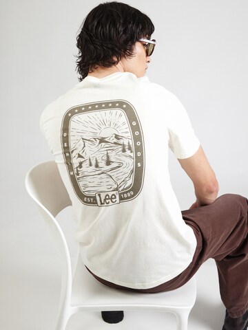 Lee Shirt in Wit: voorkant