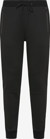 Mo SPORTS Tapered Pants in Black: front