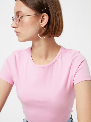 rožinė Gina Tricot Marškinėliai