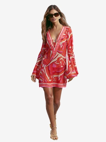 sarkans Lipsy Pludmales kleita: no priekšpuses