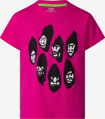 THAT GORILLA BRAND T-Shirt 'VIRUNGA' in Pink: predná strana