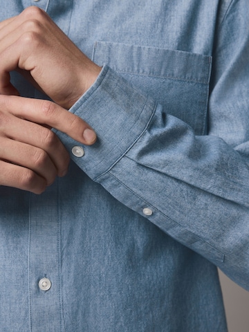 Coupe regular Chemise Next en bleu