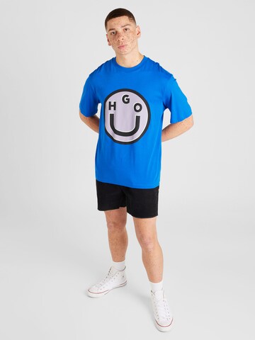 HUGO Shirt 'Nimper' in Blauw