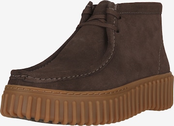 Scarpa stringata 'Torhill Moss' di CLARKS in marrone: frontale