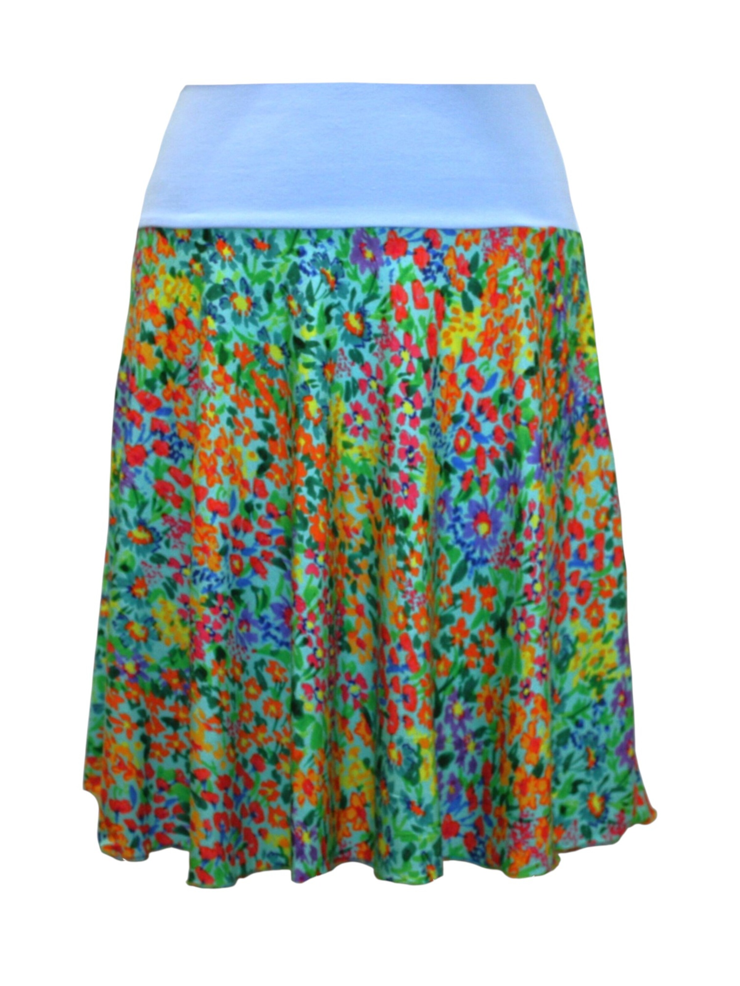 dunkle design Skirt 'Skirt Floral' in Blue: front