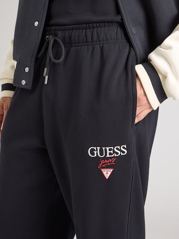 GUESS JEANS Wide leg Broek 'BAKER' in Zwart