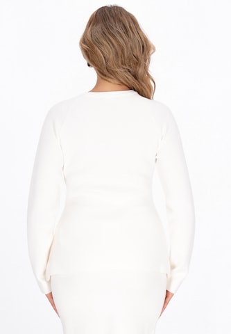 Cardigan faina en blanc