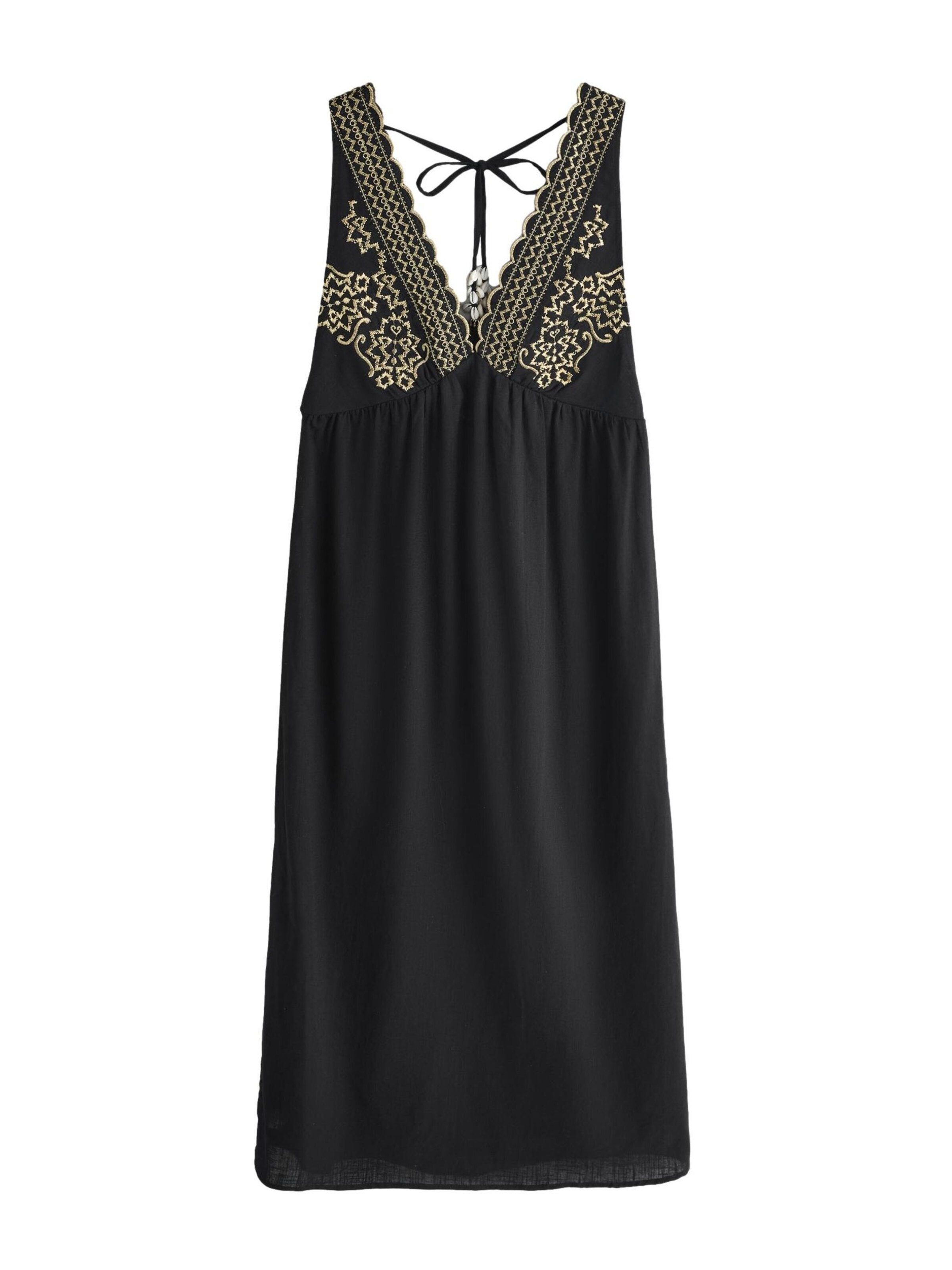 Rockett St George Plážové šaty – černá: přední strana