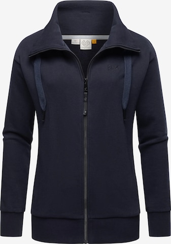 Ragwear Zip-Up Hoodie 'Shocky' in Blue: front