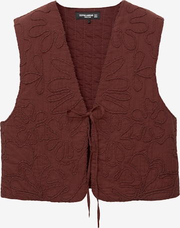 Pull&BearPrsluk - crvena boja: prednji dio