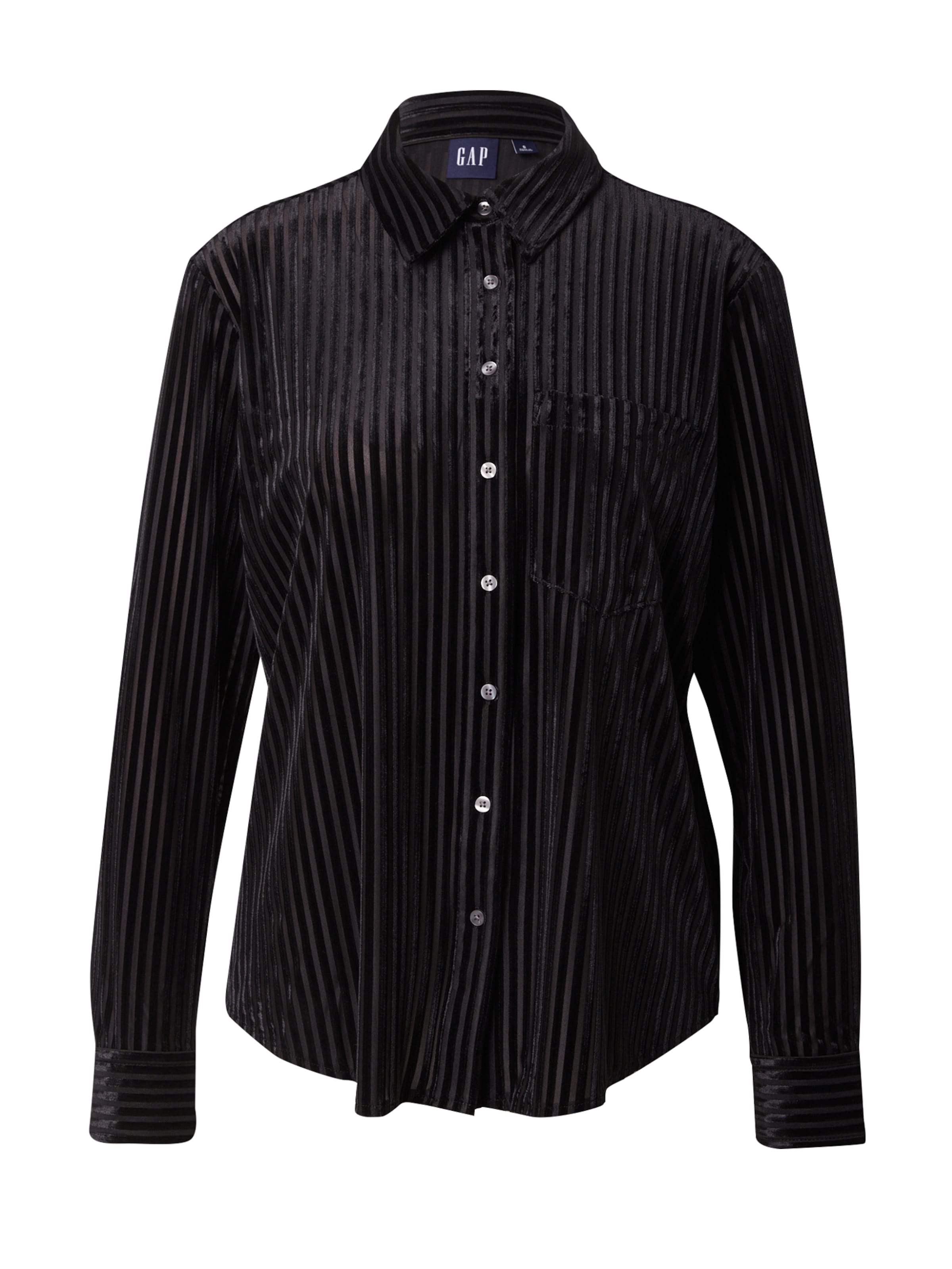 GAPBluza 'VELVET' - crna boja: prednji dio