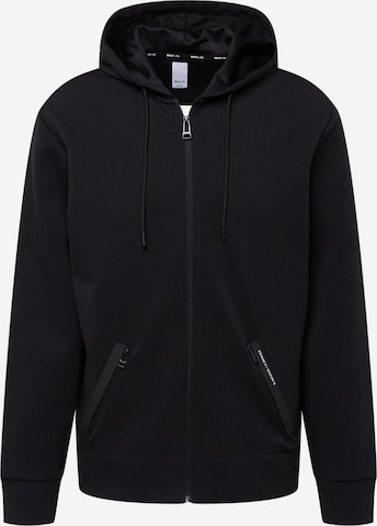 BRAX Zip-Up Hoodie 'Larkin' in Black: front