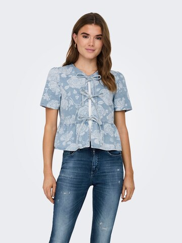 ONLY Shirt 'Zindy' in Blau: Vorderseite