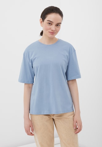 Finn Flare Shirt 'Basic' in Blau: Vorderseite