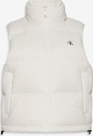 Calvin Klein Jeans Елек 'ESSENTIAL' в бяло: отпред