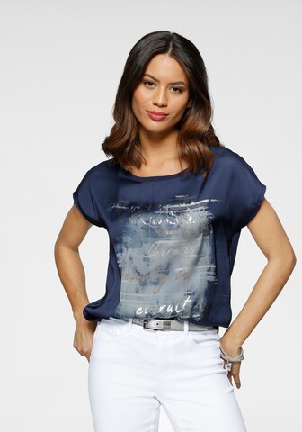 LAURA SCOTT Blouse in Blue: front