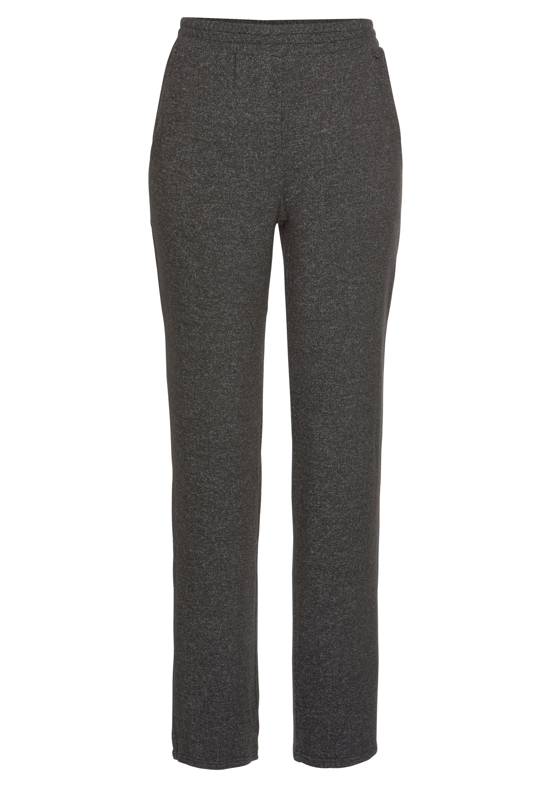 LASCANA Панталон пижама в сиво: отпред